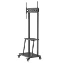 Techly Floor Stand with Shelf for 32-70" LCD/LED/Plasma TV