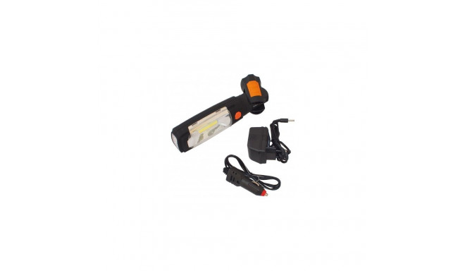 Latarka TS-1108, plastik, 6 LED/COB LED, obudowa z obrotowymi elementami, składany zaczep 360, wbudo