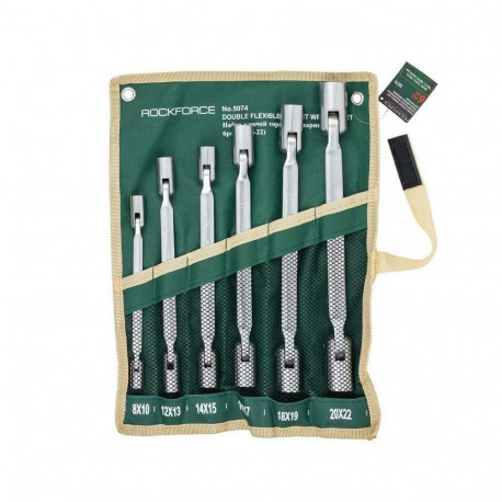 ROCKFORCE liigendiga padrunvõtmete komplekt 6 tk 8–22mm