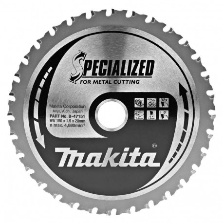Makita ketassae tera 150x20x32z metalli jaoks