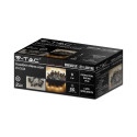 Garden garland V-TAC VT-71510 5W 5 m rope, 10 bulbs 0.5W IP44 3000K 550lm (SKU 212728) Black