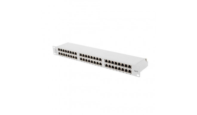 PATCH PANEL 48 PORT 1U 19" CAT6 FTP SHIELDED GRAY LANBERG