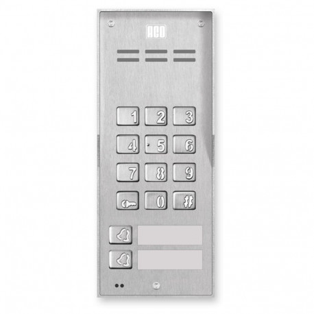 ACO FAM-P-2NPZSACC NT surface-mounted panel 2-family read. Lock Cipher.