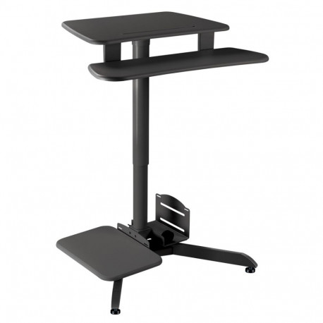 Maclean Height Adjustable Desk, Gas Spring, For Standing Seated Work, Max Height 109cm, MC-848
