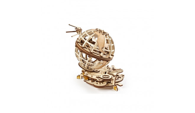 3D pusle puidust mehaaniline gloobus Ugears