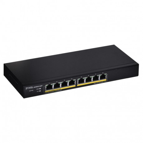 Zyxel GS1900-8HP v3 PoE Managed L2 Gigabit Ethernet (10/100/1000) Power over Ethernet (PoE) Black