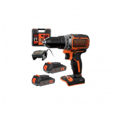 BLACK+DECKER akutrell 18V BL186KB 52Nm 2x2,0Ah BL