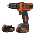 Black & Decker BDCDD12KB-QW juhtmeta puur, must, oranž