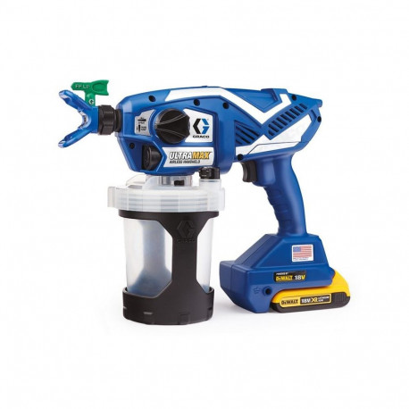GRACO PISTOLET DO MALOWANIA ULTRAMAX ( 2 x AKU. 2AH DEWALT+ ŁAD. ) + TORBA