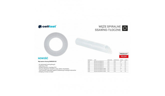CF. imemis- ja survevoolik pumpadele 19mm x 25mb värvitu Energo-Flex alusele