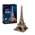 CUBIC FUN LED 306-20507 3D LED PUZZLE - EIFFELI TORN