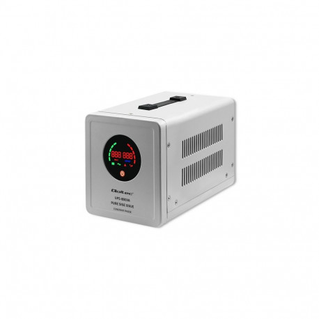 Qoltec 50718 Uninterruptible power supply Pure Sine Wave UPS | 800VA | 560W | constant phase | Grey