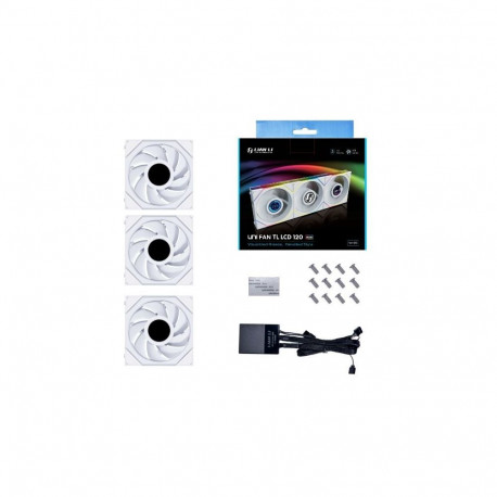 Lian Li UNI FAN TL LCD Computer case 12 cm White