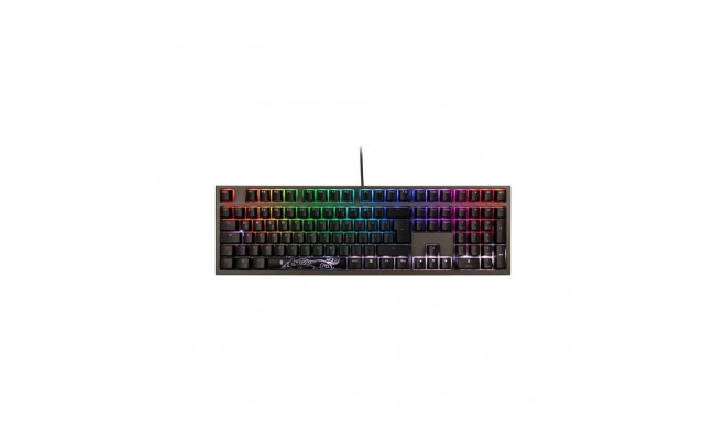 Ducky Shine 7 mängu USB saksa must, hall klaviatuur