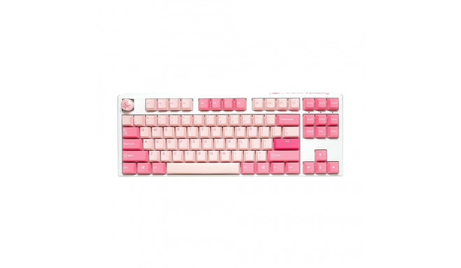 Ducky One 3 TKL klaviatuur Mängimine USB QWERTY Inglise Roosa