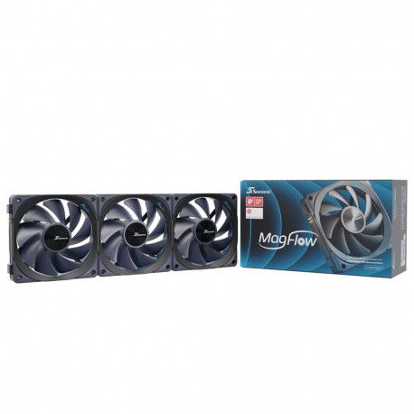 Seasonic arvutikorpuse ventilaatorite komplekt MagFlow 3 ventilaatorit 12cm, must, 3 tk
