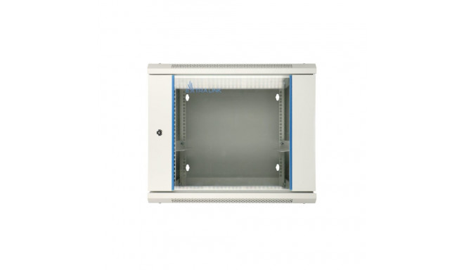 Extralink Rackmount cabinet 12U 600x600 AZH Gray wall mounted, swing type