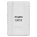 LANBERG SURFACE MOUNTING SOCKET CAT.6 1XRJ45 WHITE
