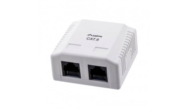 Lanberg OU6-0002-W outlet box RJ-45 White