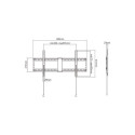 Gembird WM-90F-01 teleri kinnitus/jalg 2,29 m (90") must