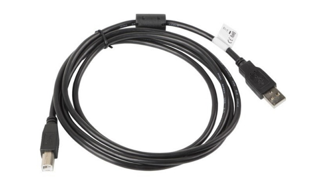 Lanberg CA-USBA-11CC-0018-BK USB kaabel USB 2.0 1.8 m USB B must