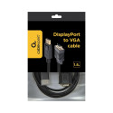 Gembird CCP-DPM-VGAM-6 videokaabli adapter 1,8 m VGA (D-Sub) DisplayPort must