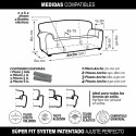 Dīvāna pārvalks Sofaskins NIAGARA Korāļi - 1-sēdvietas atzveltnes krēsls 70 - 110 cm