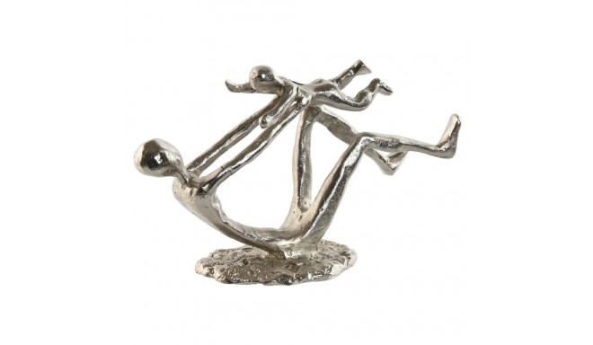 Dekoratiivkuju Home ESPRIT Hõbedane 25 x 8 x 14 cm (2 Ühikut)