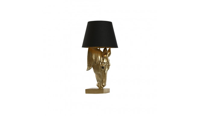 Desk lamp Home ESPRIT Black Golden Resin 50 W 220 V 30 x 30 x 59 cm