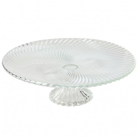 Flat Plate Home ESPRIT Transparent Crystal 31 x 31 x 9,5 cm