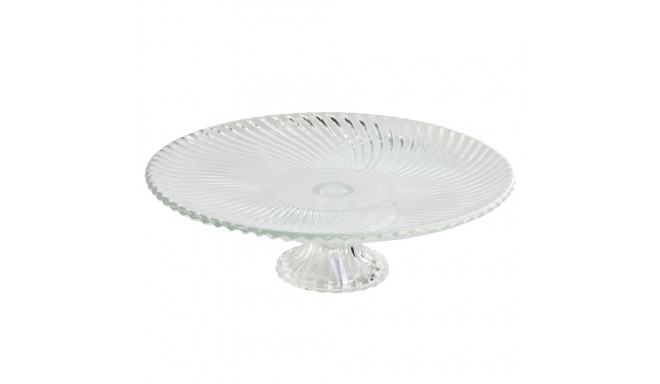 Flat Plate Home ESPRIT Transparent Crystal 26 x 26 x 8 cm