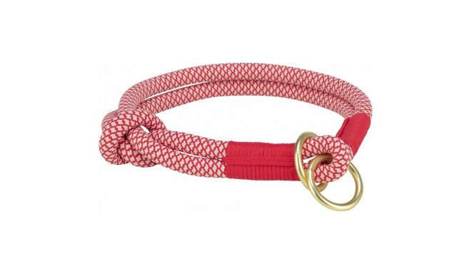 Dog Training Collars Trixie Soft Rope Red Cream M 45 cm