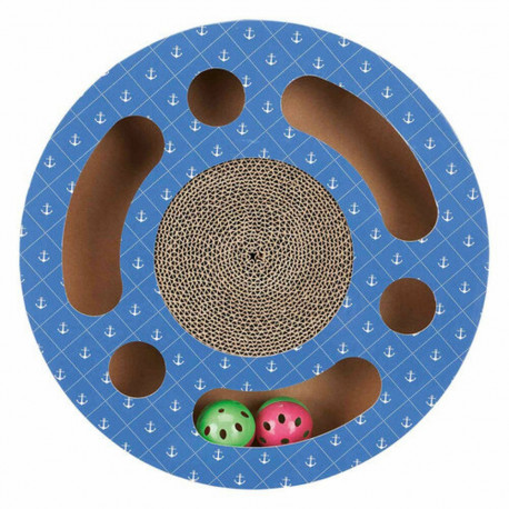 Küüneteritaja kassidele Trixie Sinine Papp Plastmass Ø 33 cm