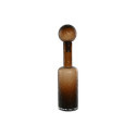 Vase Home ESPRIT Brown Crystal Modern 12,5 X 12,5 X 50,5 cm Vase Home ESPRIT Brown Crystal Modern 12,5 X 12,5 X 50,5 cm