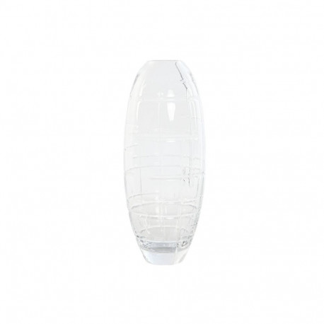 Vase Home ESPRIT Transparent Crystal Modern 11,5 X 11,5 X 28 CM