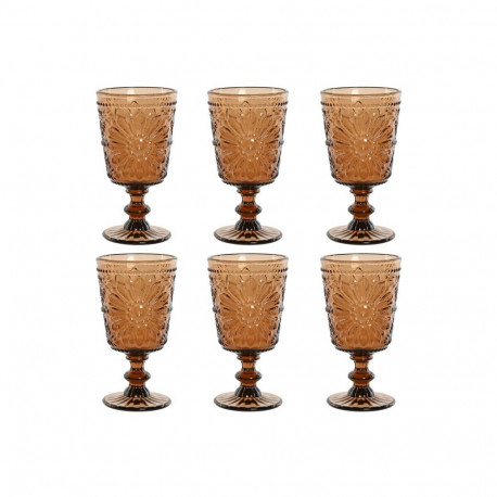 Набор рюмок Home ESPRIT Стеклянный 8,5 x 8,5 x 16,3 cm (6 штук)