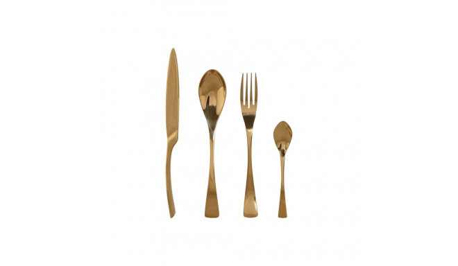 Galda piederumi Home ESPRIT Bronza Nerūsējošais tērauds 2 x 1,5 x 25,5 cm 16 Daudzums