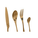 Cutlery Home ESPRIT Golden Stainless steel 2 x 1,5 x 25,5 cm 16 Pieces