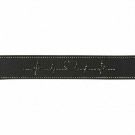 Dog collar Trixie Heartbeat Black S/M 34-40 cm