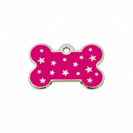 Identification plate for collar Imarc PetScribe Passion Pink Silver