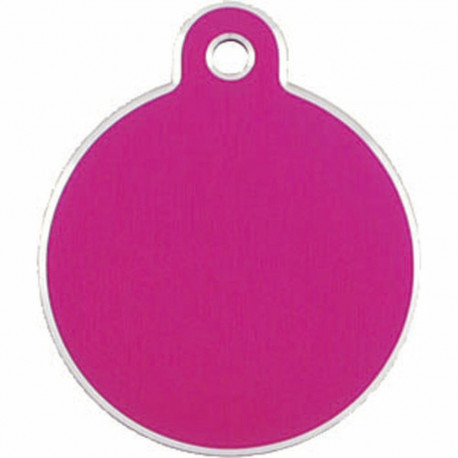 Identification plate for collar Imarc Circle Pink