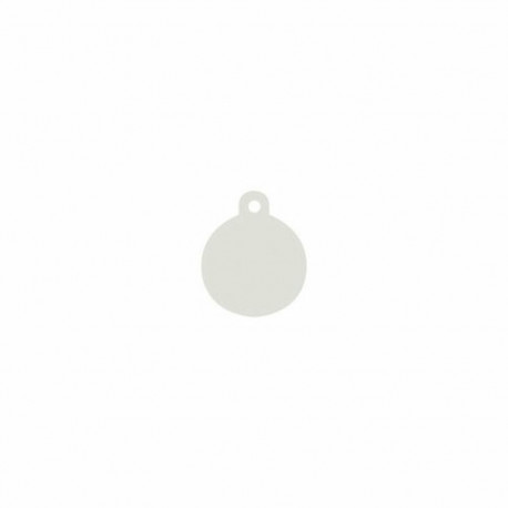 Identification plate for collar Imarc Circle White