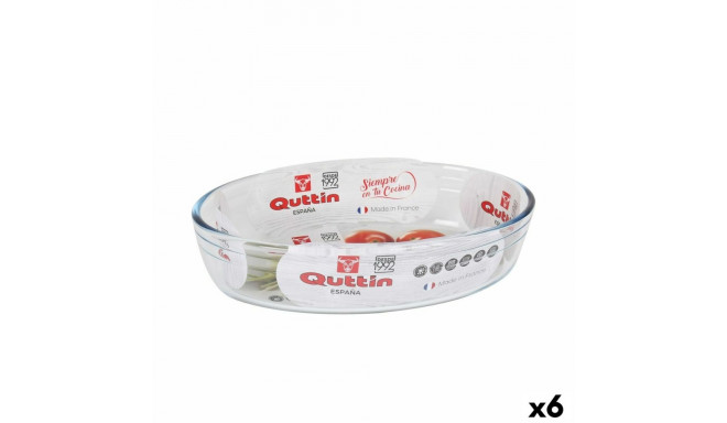 Ahjuvorm Quttin   Klaas ovaalne 1,8 L 26,2 x 17,8 x 6,1 cm (6 Ühikut)