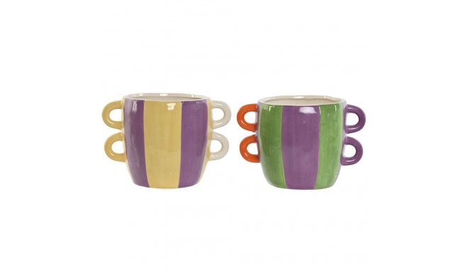 Planter Home ESPRIT Multicolour Dolomite 22,5 X 16 X 15 cm (2 Units)