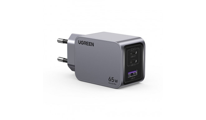 Ugreen Nexode Pro USB-A+2 USB-C 65W Mini GaN Fast Charger Set Grey