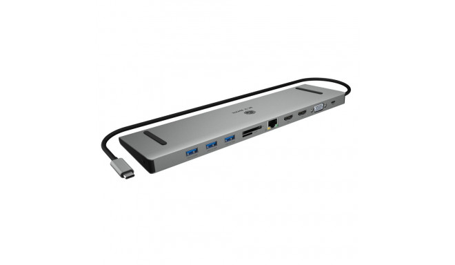 Raidsonic Docking Station | IB-DK2106a-CPD | Ethernet LAN (RJ-45) ports 1 | VGA (D-Sub) ports quanti