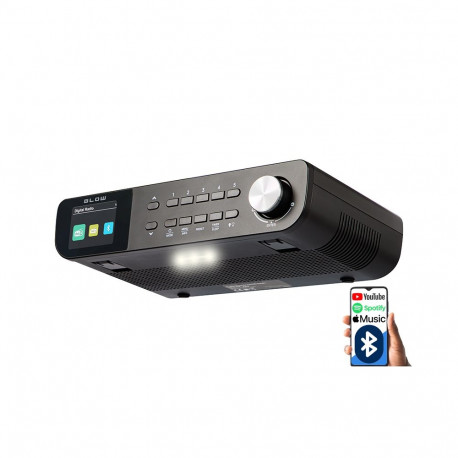 77-570# Radio podwieszane rk1 kuchenne fm/dab+ blow bt czarne