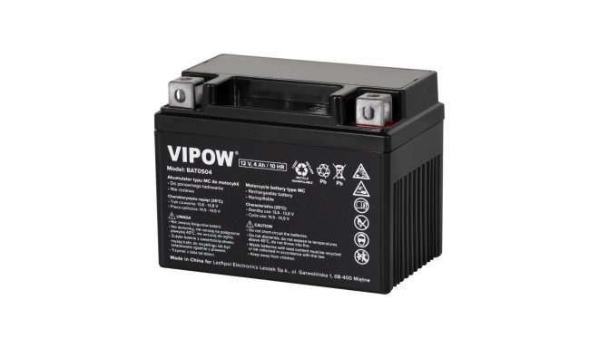 Akumulator VIPOW typ MC do motocykli 12V 4Ah