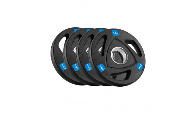 Rebel Active kummiga kaetud malmist olümpia raskuskomplekt 4x2,5 kg, ava 51 mm