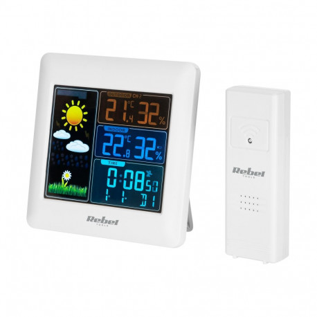 Juhtmevaba ilmajaam välisanduriga (värviline ekraan)